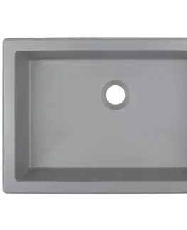 Sanitárna keramika DEANTE - Correo metallic grey Granit umývadlo - 500x400 mm CQR_SU5U