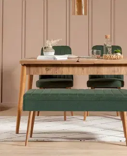 Jedálenské sety Jedálenský set s rozkladacím stolom a stoličkami (4 kusy) Vina 1070 - 3 - Atlantic, Green