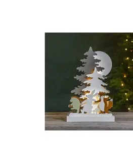 Vianočné dekorácie Eglo 411292 - LED Vianočná dekorácia FOREST FRIENDS 10xLED/0,03W/2xAA 271-80