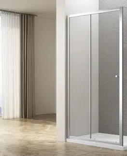 Sprchové dvere AQUALINE - UGGA obdĺžniková sprchová zástena 1100x800, sklo číre ATS110-01