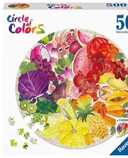 500 dielikov Ravensburger Kruhové puzzle Ovocie a zelenina 500 Ravensburger