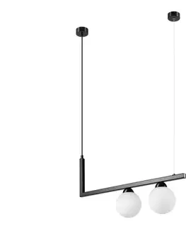 Svietidlá  Luster na lanku PETER 2xG9/5W/230V LM-2.205/CZARNY