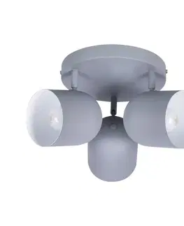 Stropná svetla Stropná lampa 3xE27 sivá 32cm AZURO