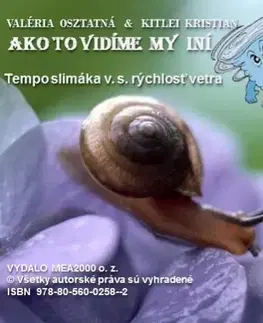 Romantická beletria Ako to vidíme my iní – Tempo slimáka v. s. rýchlosť vetra - Valéria Osztatná,Kristian Kitlei