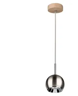 Svietidlá  5141174 - LED Luster na lanku BALL WOOD 1xGU10/5W/230V matný dub 5141174