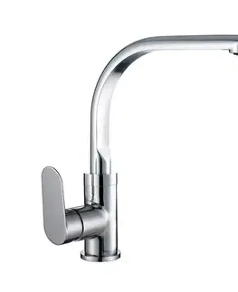 Kuchynské drezy MEREO Mereo Drezová stojanková batéria, Viana, s ramienkom nad pákou, výška 307 mm, chróm CBE20103