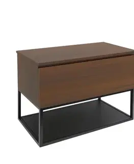 Kúpeľňový nábytok Kúpeľňová skrinka s krycou doskou SAT B-Way 59x30x45 cm orech mat BWAY60NUTDESK BWAY60NUTDESK