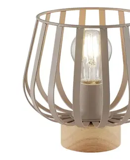 Lampy Brilliant - Stolná lampa NORDIC CAGE 1xE27/20W/230V béžová 60380/22