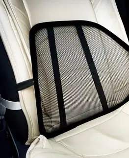 Kancelárske stoličky KONDELA Bekio ergonomická opierka chrbta čierna