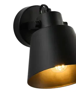 Svietidlá BRILAGI - Nástenné bodové svietidlo TECHNO 1xE27/60W/230V čierna BG71329