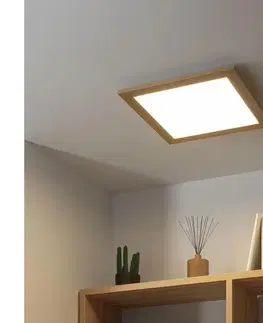 Svietidlá Eglo - LED Stmievateľný prisadený panel SALOBRENA 2 LED/25W/230V hnedá 1xEG98037+1xEG99422