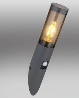 Vonkajšie moderné svietidlá Nástenná lampa Globo Boston 3157sas 15W čierna S K1