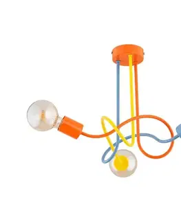 Svietidlá  Detský prisadený luster WINGO 3xE27/15W/230V pestrofarebná 62521