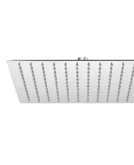 Kúpeľňové batérie Mereo Dita vaňová batéria s hlavovou hranatou slim sprchou 250x250 mm, nerez CBE60101SDD2