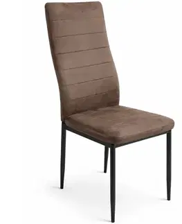 Čalúnené stoličky Stolička W-172 Hnedá