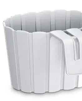Kvetináče a truhlíky NABBI DDEZ200 plastový balkónový kvetináč 19,4 cm biela