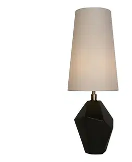 Lampy Searchlight EU88250BK - Stolová lampa APEX 1xE27/60W/230V čierna/šedá EU88250BK