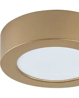 Svietidlá Rabalux 75077 - LED kúpeľňové stropné svietidlo SHAUN PLUS, 7 W/230 V, priemer 12 cm, IP44, zlaté 75077