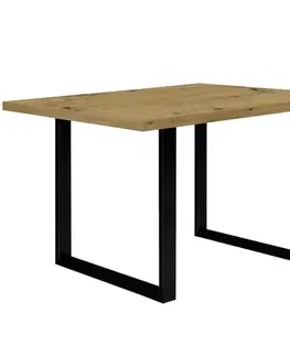 Stoly v podkrovnom štýle Stôl Tarazjus 140 cm TBLT441-D78-904 artisan/čierny