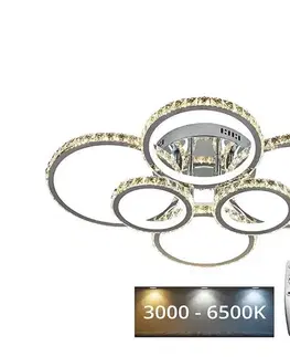 Svietidlá  LED Stmievateľný prisadený luster LED/205W/230V 3000-6500K + DO J2301/CH