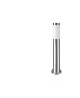 Záhradné lampy  Vonkajšia lampa BROOKLYN 1xE27/60W/230V 45 cm IP44 matný chróm EKO1703