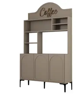 Kuchynské linky Coffee Bar Cabinet Lyon 120 - Atlas, Black