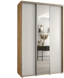 Šatníkové skrine Skriňa 45 Canaris 3 160 artisan/biela/silver