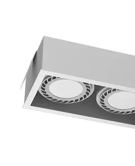 Svietidlá - Brosline 3275 - Podhľadové svietidlo CAGE 2xGU10/18W/230V biele 3275