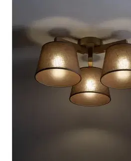 Svietidlá BRILAGI - Prisadený luster LATTE SABIA 3xE27/15W/230V borovica/hnedá 11575