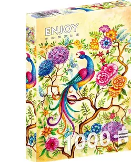 1000 dielikov Enjoy Puzzle Rozprávkový páv 1000 Enjoy