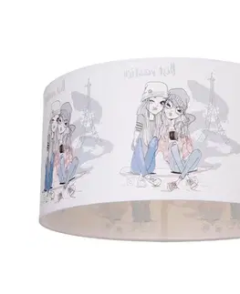 Svietidlá  Detské stropné svietidlo GIRLS VIBES 1xE27/60W/230V pr. 40 cm Paris H0985