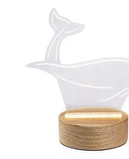 Lampy Rabalux 76002 - LED Detská stolná lampička AKALI LED/2W/5V 3000K delfín buk 76002
