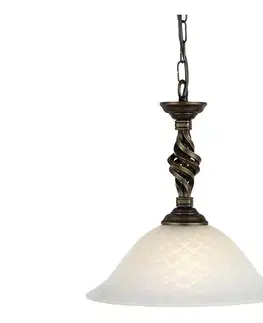 Svietidlá Elstead PB-P-BLK-GOLD - Luster na reťazi PEMBROKE 1xE27/60W/230V PB-P-BLK-GOLD