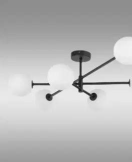 Lampy do obývačky Luster Sarius Black 4734 LW6