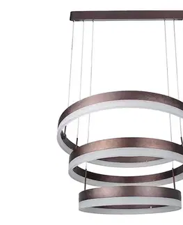 Svietidlá  LED Stmievateľný luster na lanku LED/86W/230V 3000K hnedá 213991