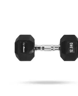 Činky GymBeam Hexagonal Dumbbell  white