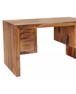 Písacie a pracovné stoly Písací stôl Kali 130x76x70 indický masív palisander