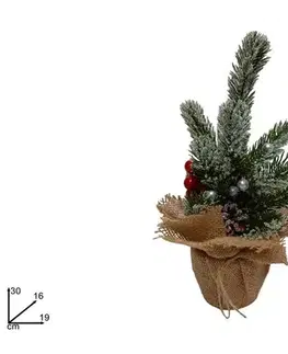 Vianočné stromčeky MAKRO - Stromček vianočný LED 30cm