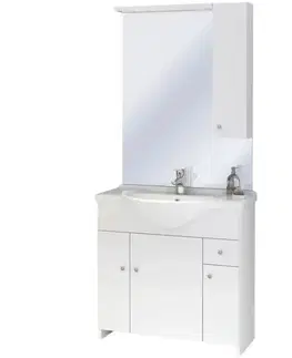 Kúpeľňové zostavy Kúpeľňový set skrinka s umývadlom + zrkadlo  Bratislava D85
