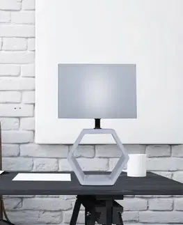 Stolové lampy Stolová lampa Vidal z grafitu a keramiky