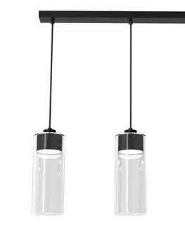 Svietidlá  Luster na lanku CLARISSA 3xGX53/12W/230V čierna MLP8668