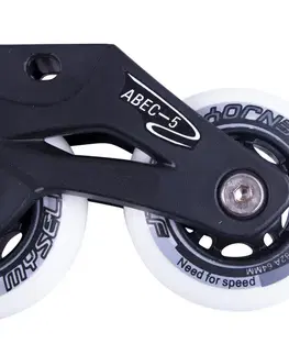 In-line kolieska Inline podvozok PP - čierny S (33-36)