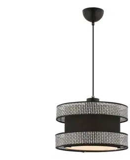Svietidlá  Závesné svietidlo na lanku HALO 1xE27/60W/230V čierna/sivá 390FLH2457