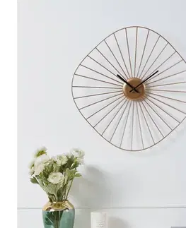 Predlžovacie káble Eglo 425514 - Nástenné hodiny MATSUMOTO 1xAA 50x50 cm zlatá 425514