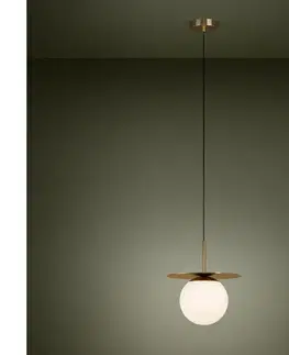 Svietidlá Eglo 39952 - Luster na lanku ARENALES 1xE27/40W/230V zlatá 39952