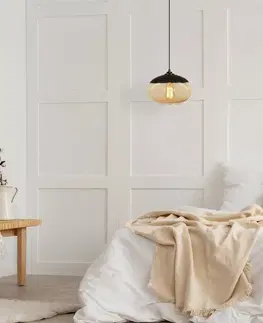 Svietidlá Závesný luster Camini - MR - 867, čierna