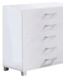 Komody do spálne Komoda Maximus M20 5S biela 100/115