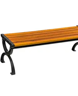 Záhradný nábytok Happy Green Záhradná lavička Sintra, 120 x 38 x 40cm, oceľ / drevo
