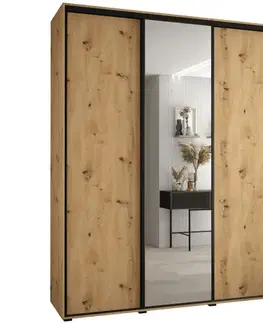 Šatníkové skrine Skriňa 45 Canaris 3 190 artisan/čierna