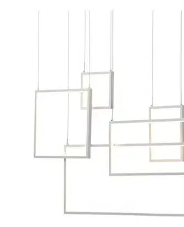 Svietidlá Redo 01-2316 - Stmievateľný LED luster na lanku PLANA LED/80W/230V biela 01-2316